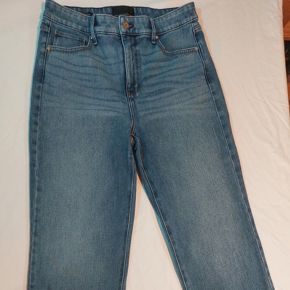 WHBM Relaxed Straight Leg Extra High Rise Jean Size 6S